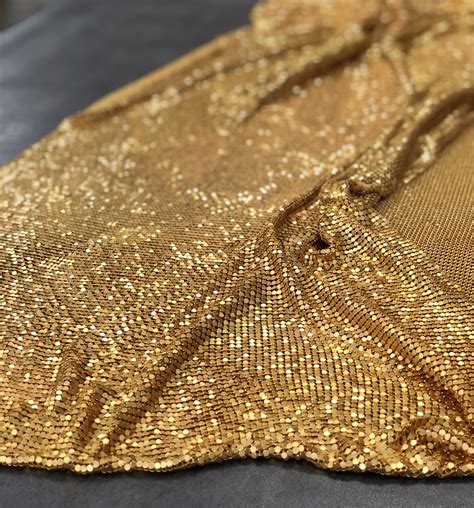 gold mesh material